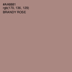 #AA8881 - Brandy Rose Color Image